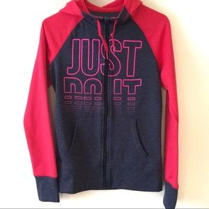 Nike Therma Fit Just do It Zip Hoodie Size…
